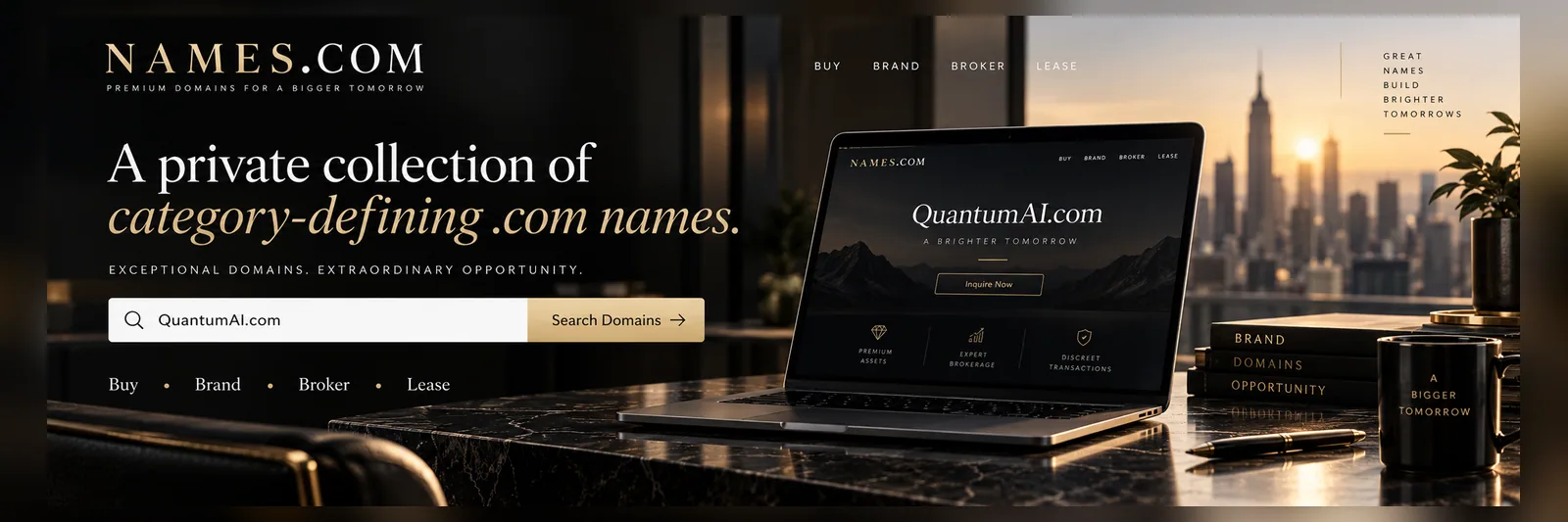 Names.com — buy or lease a premium one-word domain.