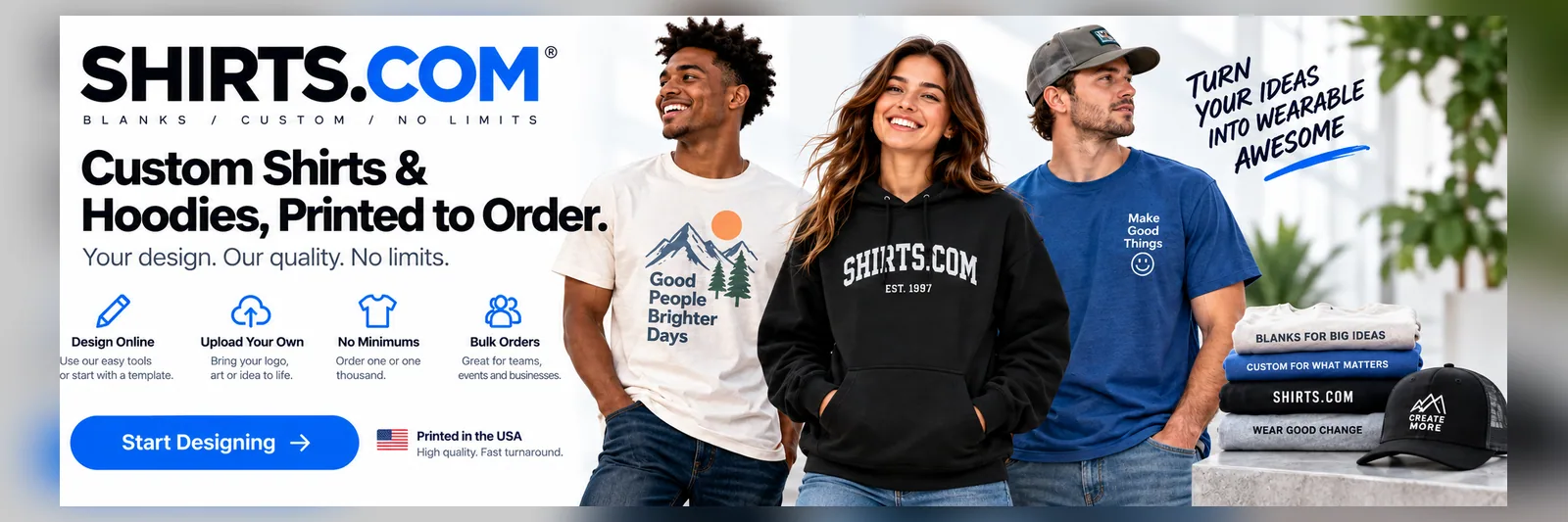 Shirts.com — design it with AI, wear it this week.