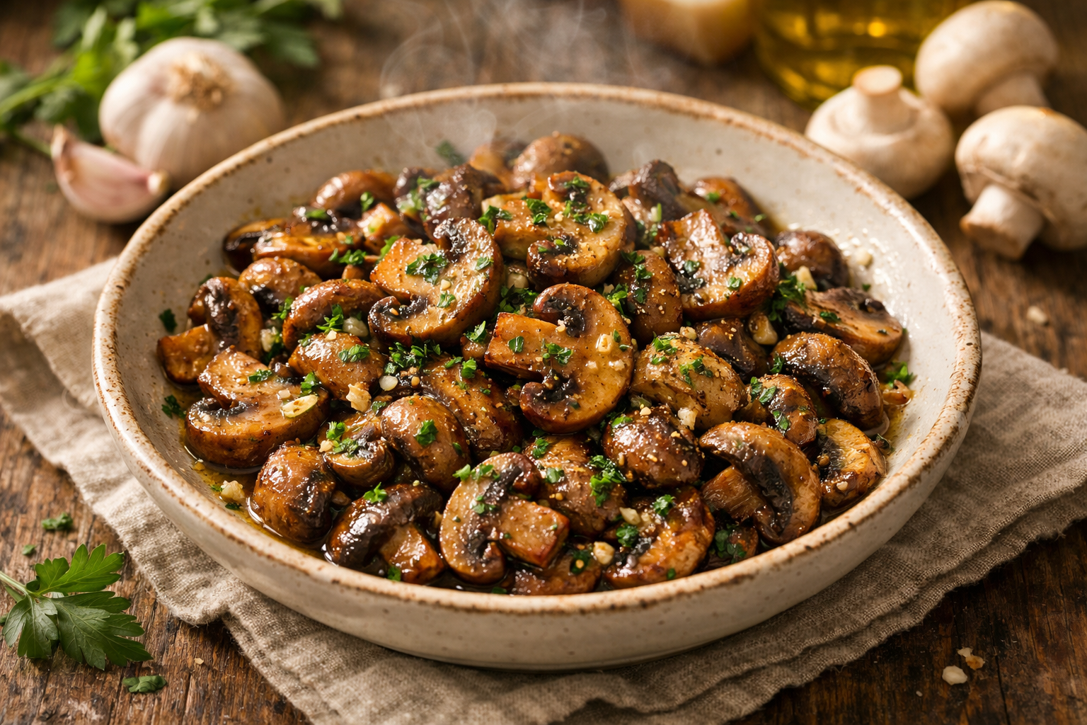 Garlic Mushrooms