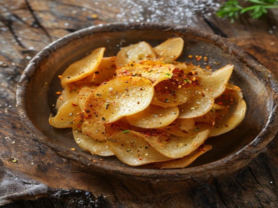 Crispy Radish & Mustard Seed Bites