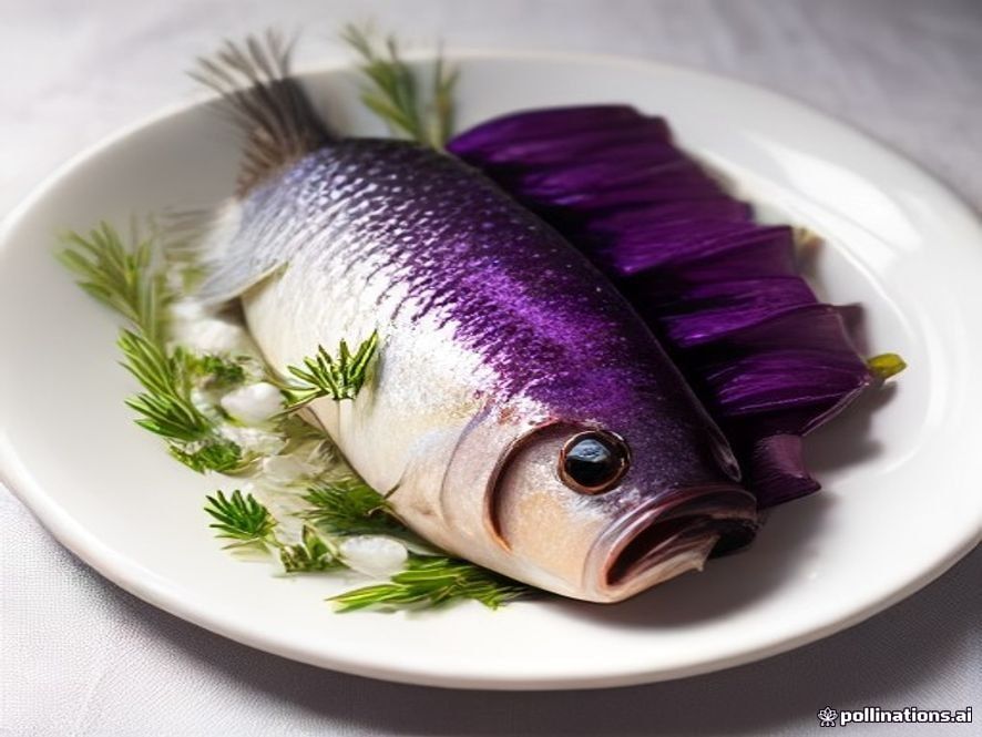 Balık en Papillote Turqu: Whole Branzino in Parchment with Roasted Eggplant Purée, Charred Lemon & Black Garlic Beurre Blanc