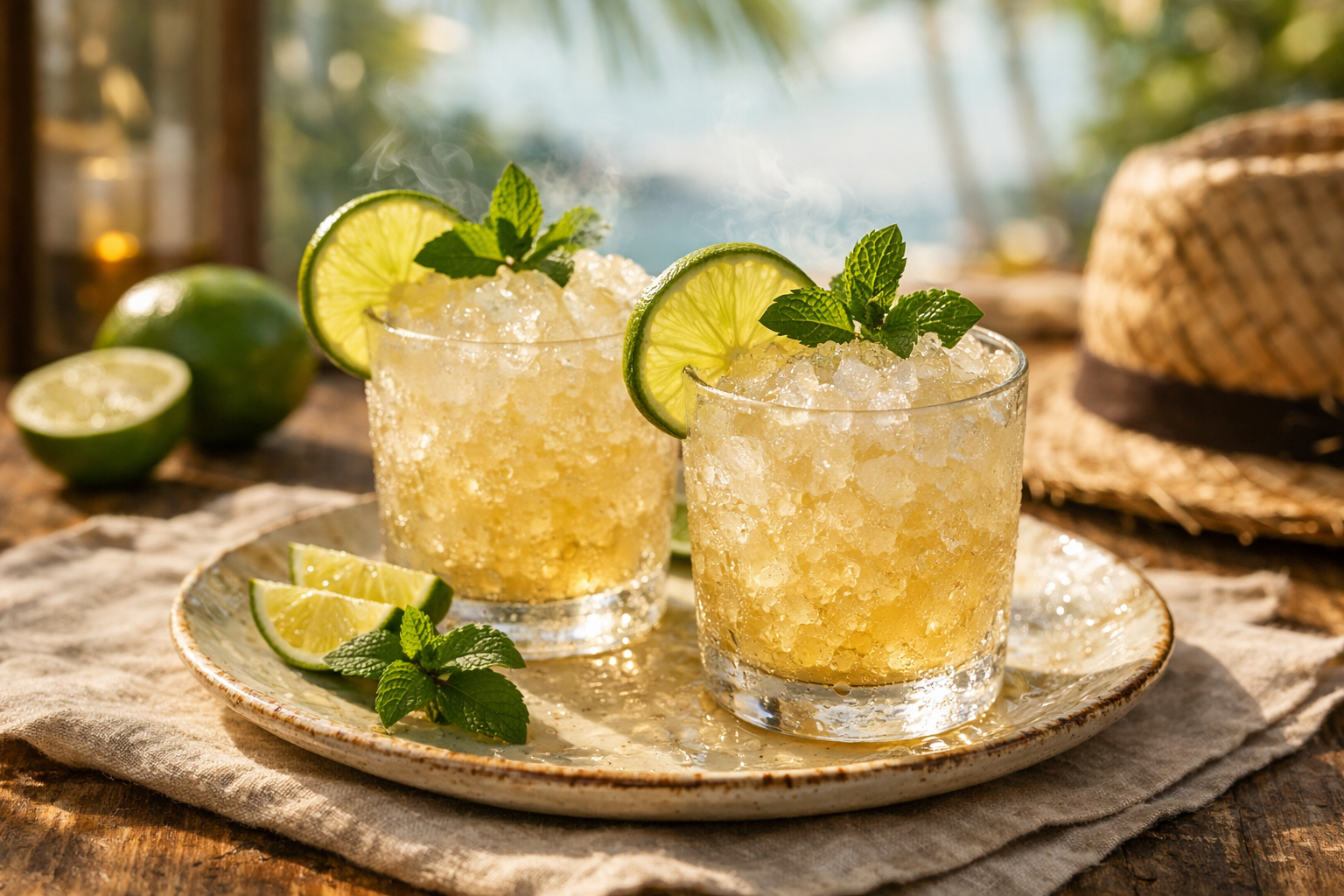 Caldo de Cana Granizado com Limão Tahiti