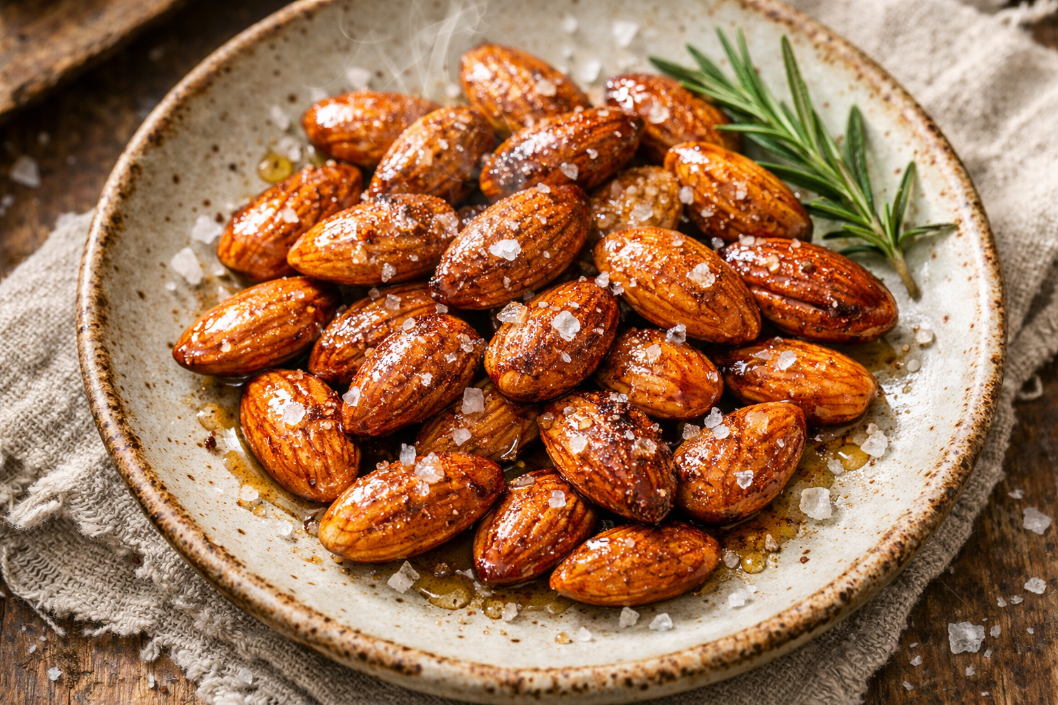 Honeyed Almonds with Ras El Hanout Spice