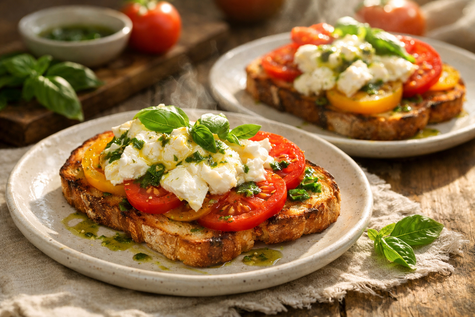 Burrata & Heirloom Tomato Toast