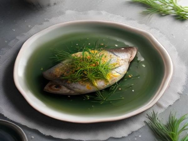 Whole Roasted Daurade Royale en Papillote with Saffron Beurre Blanc, Charred Lemon & Sea Bean Fricassée