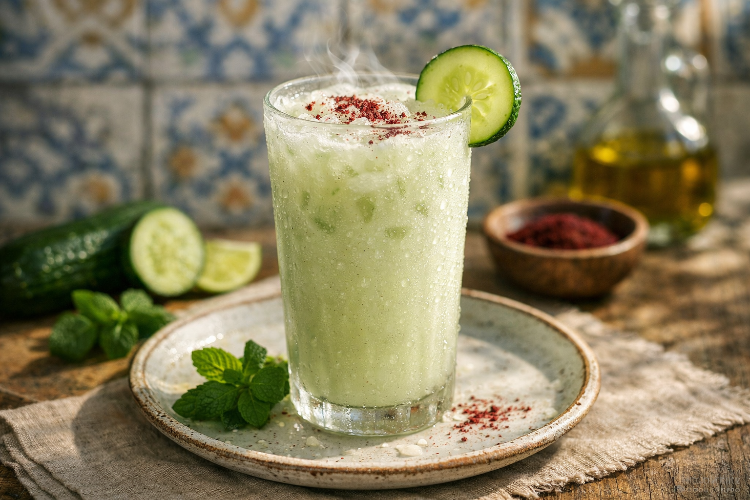 Chilled Cucumber & Sumac Lassi