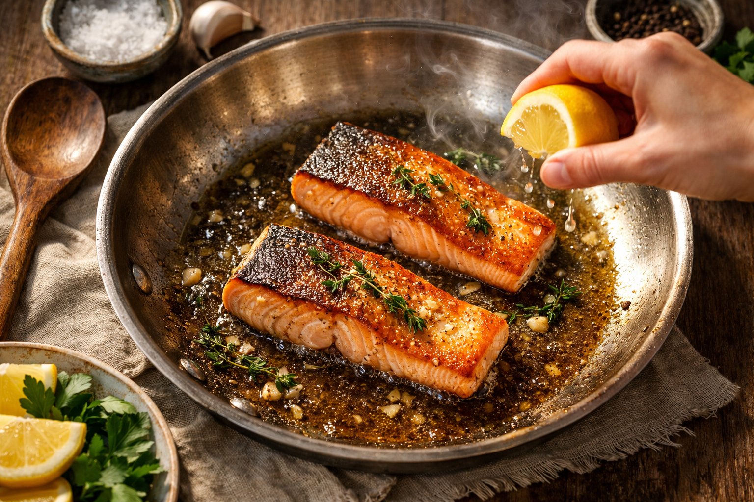 The Sauce Pan Geometry: Why Your Pan-Seared Fish Never Crisp Until You Stop Crowding It