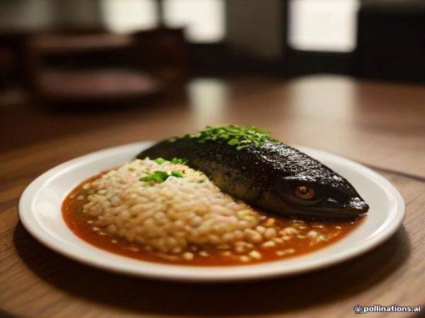 Cá Nướng Mắm Tắc: Charred Whole Black Seabass with Fermented Black Soybean Emulsion & Crispy Garlic Rice
