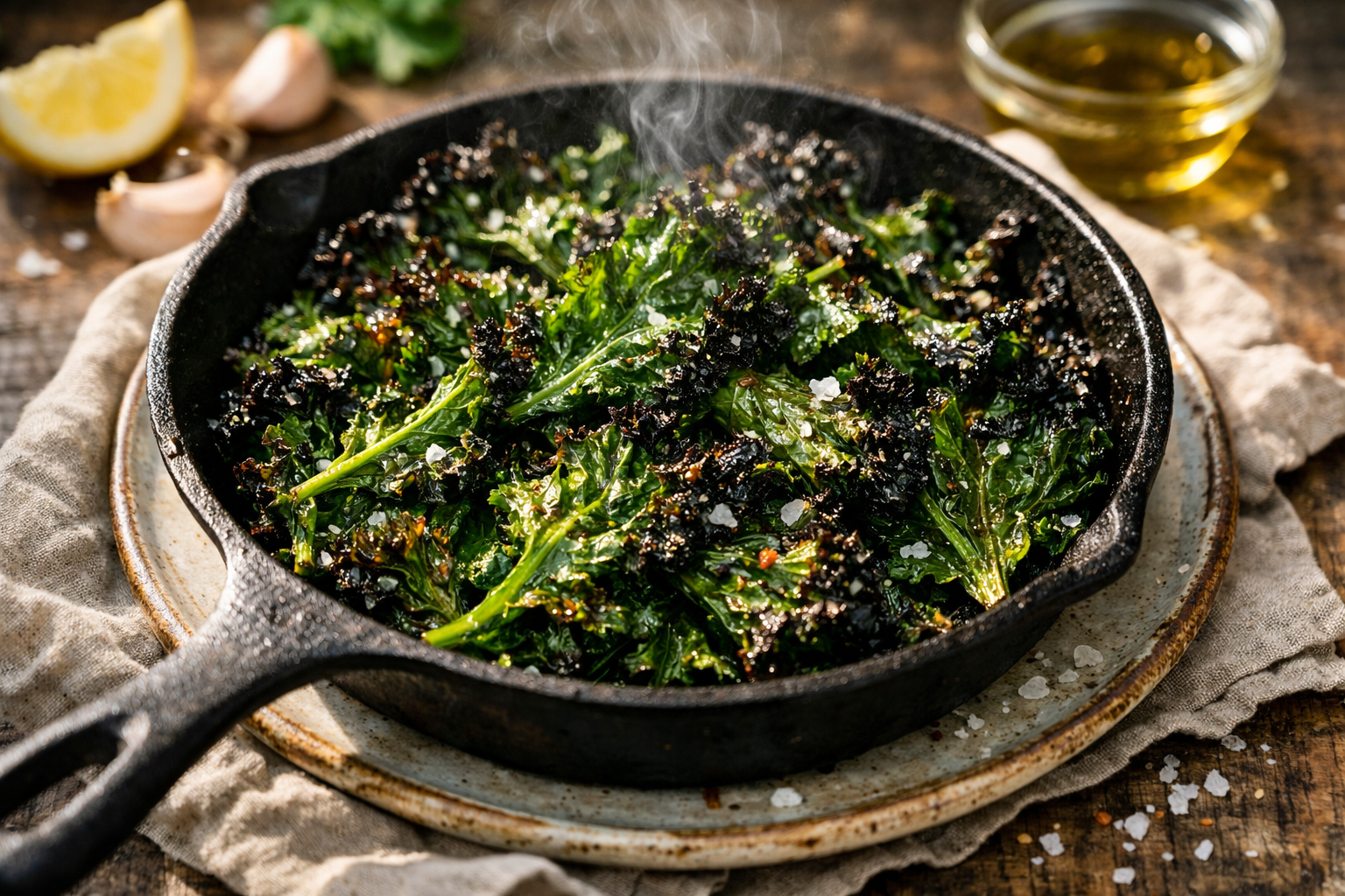 The Bitter Green Redemption: Why Your Kale Actually Tastes Good When You Stop Being Afraid of Heat