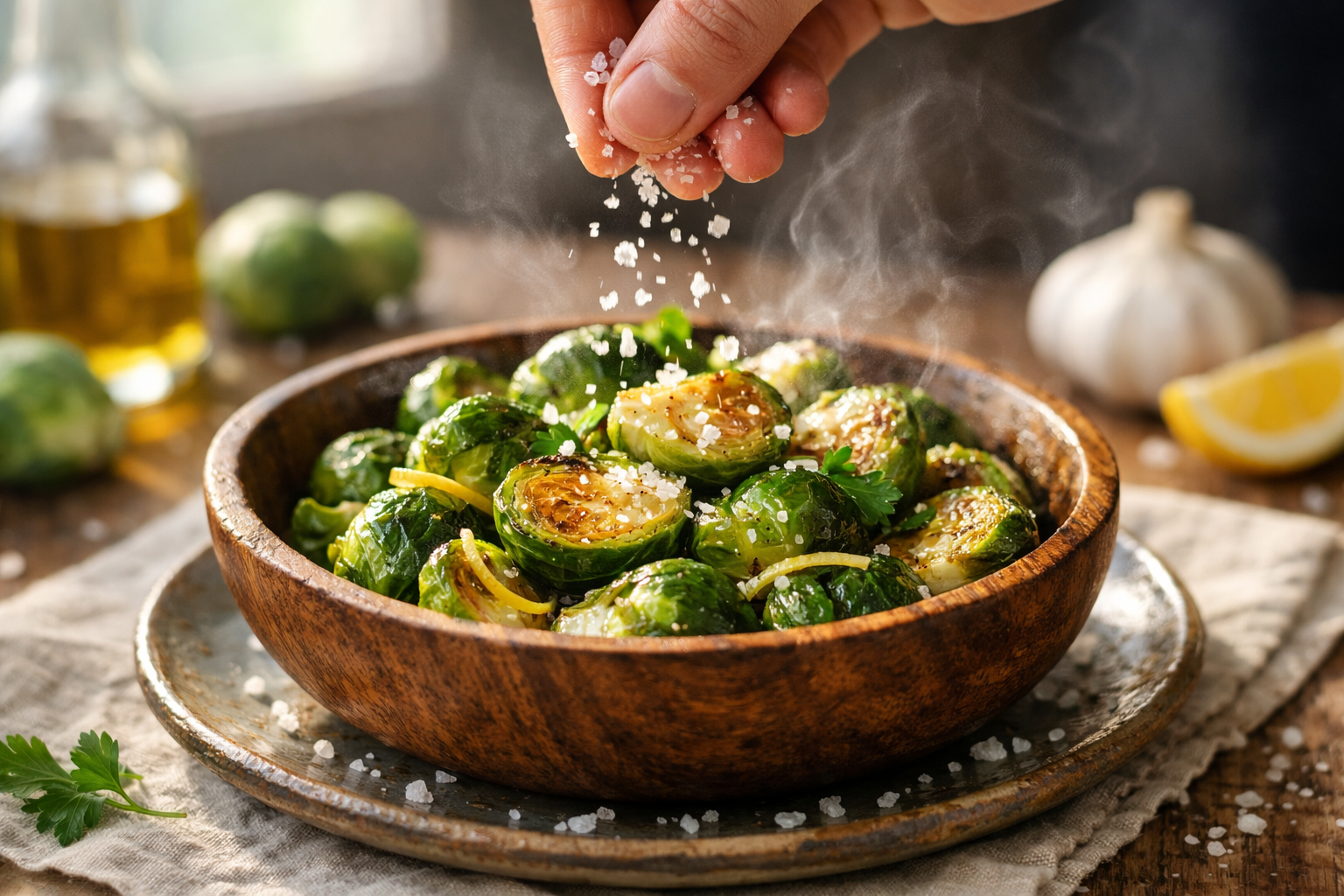 The Green Plate Principle: Why Your Vegetables Taste Bland Until You Learn to Salt Them First